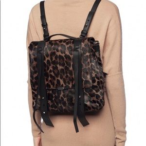 All Saints Kim leather & calf hair backpack 🤎